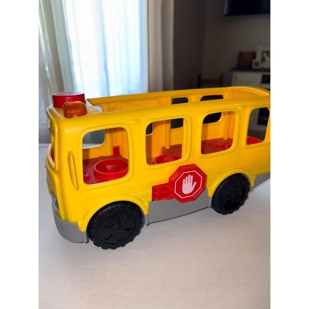 Fisher-Price Little People Sit with Me School Bus Yellow Toy Vehicle GKV45